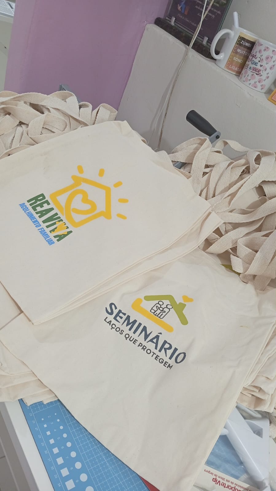 Ecobags personalizadas feitas pela JM Copy